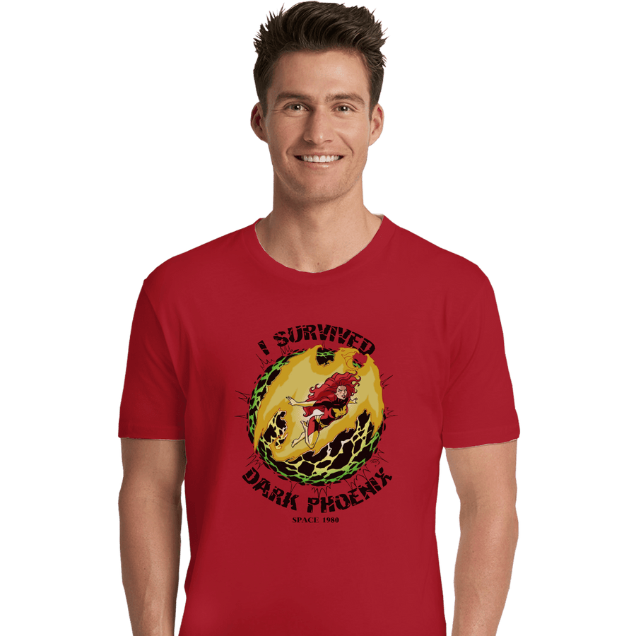 Shirts Premium Shirts, Unisex / Small / Red I Survived Dark Phoenix