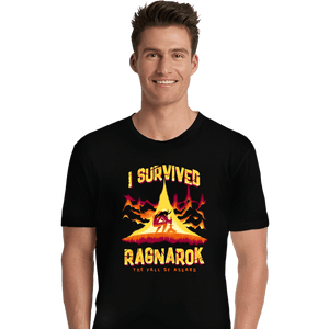 Daily_Deal_Shirts Premium Shirts, Unisex / Small / Black I Survived Ragnarok