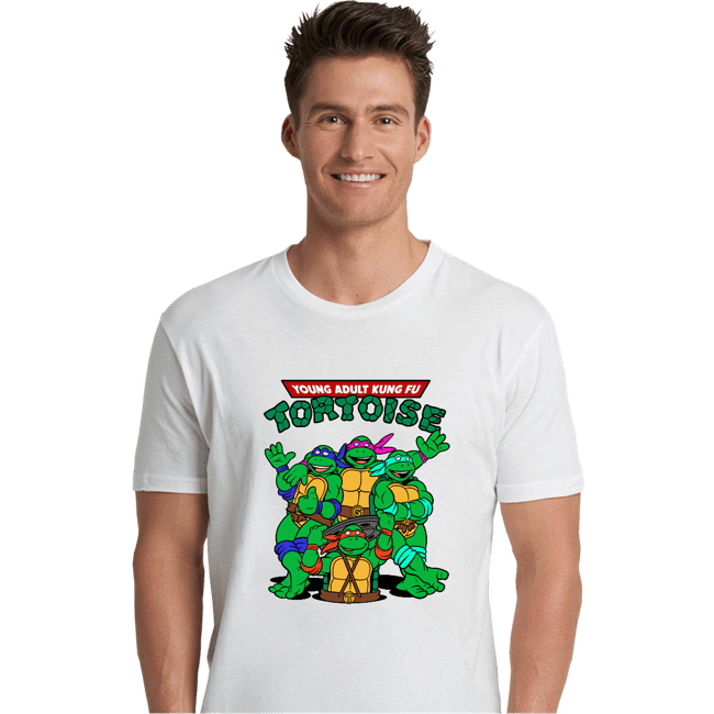 Secret_Shirts Premium Shirts, Unisex / Small / White Kung Fu Tortoise