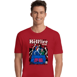 Daily_Deal_Shirts Premium Shirts, Unisex / Small / Red The Hellfire Club Comics