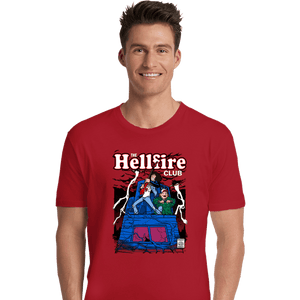 Daily_Deal_Shirts Premium Shirts, Unisex / Small / Red The Hellfire Club Comics