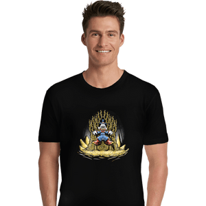 Shirts Premium Shirts, Unisex / Small / Black Gold Throne