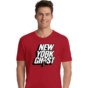 Daily_Deal_Shirts Premium Shirts, Unisex / Small / Red New York Ghost