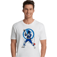 Load image into Gallery viewer, Shirts Premium Shirts, Unisex / Small / White Blue Ranger Sumi-e
