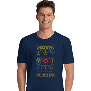 Daily_Deal_Shirts Premium Shirts, Unisex / Small / Navy Merry X-Mas