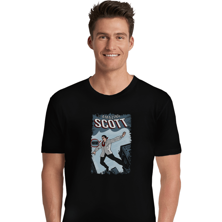Shirts Premium Shirts, Unisex / Small / Black The Amazing Scott