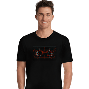 Shirts Premium Shirts, Unisex / Small / Black Neon Biker