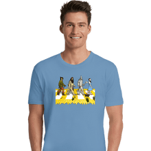 Load image into Gallery viewer, Daily_Deal_Shirts Premium Shirts, Unisex / Small / Powder Blue Yellow Brick Crossing
