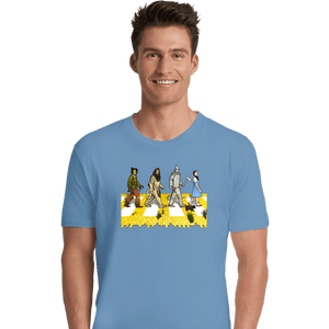 Daily_Deal_Shirts Premium Shirts, Unisex / Small / Powder Blue Yellow Brick Crossing