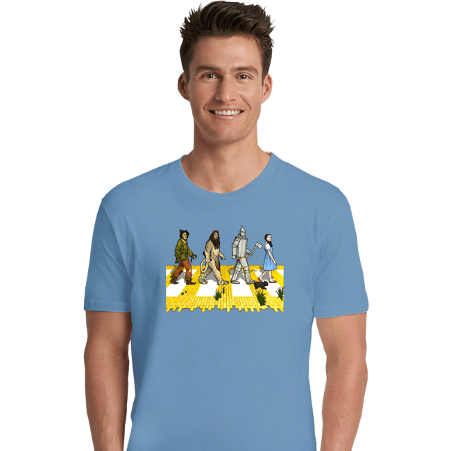 Daily_Deal_Shirts Premium Shirts, Unisex / Small / Powder Blue Yellow Brick Crossing