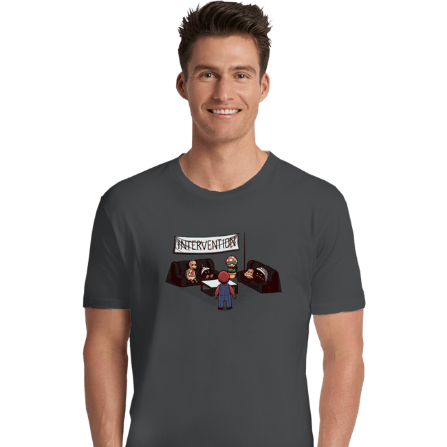 Shirts Premium Shirts, Unisex / Small / Charcoal Intervention