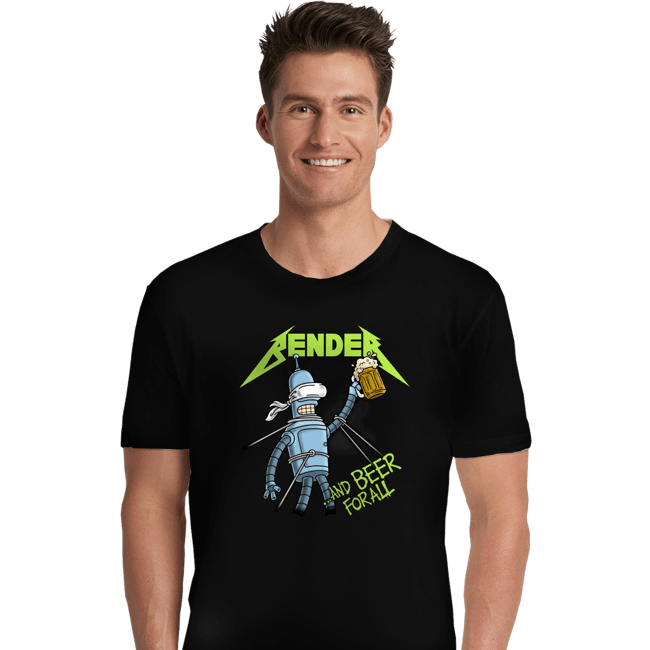 Daily_Deal_Shirts Premium Shirts, Unisex / Small / Black And Beer for All