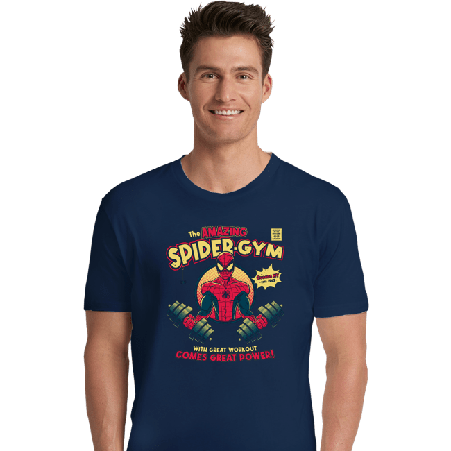 Daily_Deal_Shirts Premium Shirts, Unisex / Small / Navy The Amazing Spider-Gym