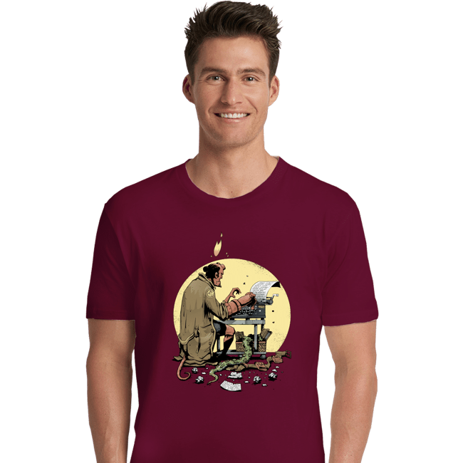 Daily_Deal_Shirts Premium Shirts, Unisex / Small / Maroon Hellboy's Report