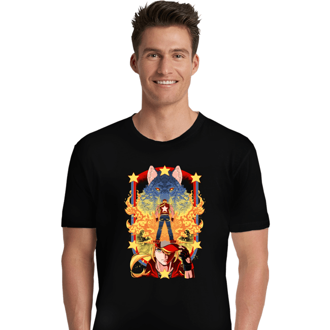 Shirts Premium Shirts, Unisex / Small / Black Lone Wolf