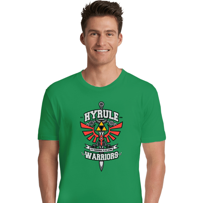 Shirts Premium Shirts, Unisex / Small / Irish Green Hyrule Warriors