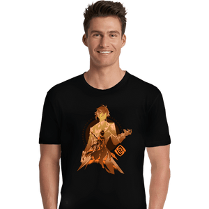 Shirts Premium Shirts, Unisex / Small / Black Vago Mundo Zhongli