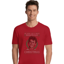 Load image into Gallery viewer, Shirts Premium Shirts, Unisex / Small / Red Righteous Christmas
