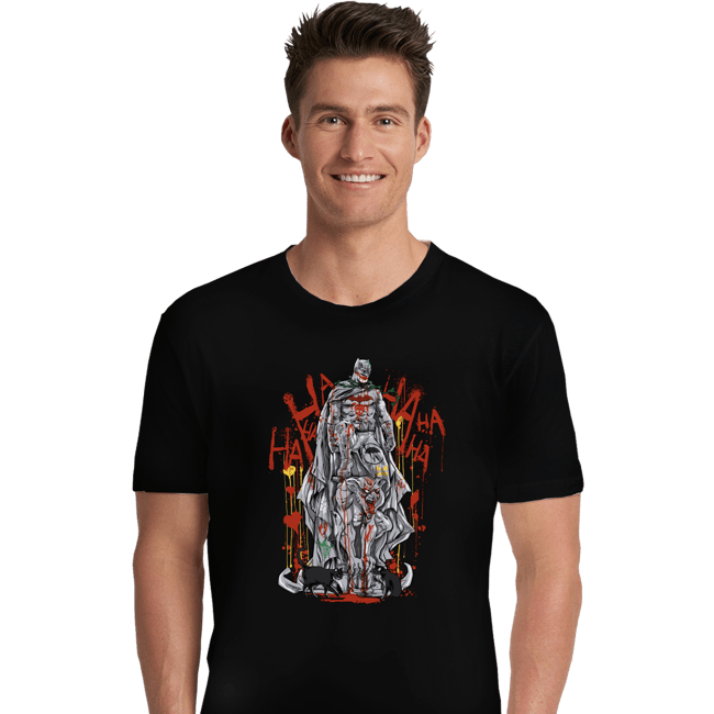 Shirts Premium Shirts, Unisex / Small / Black Bat Statue