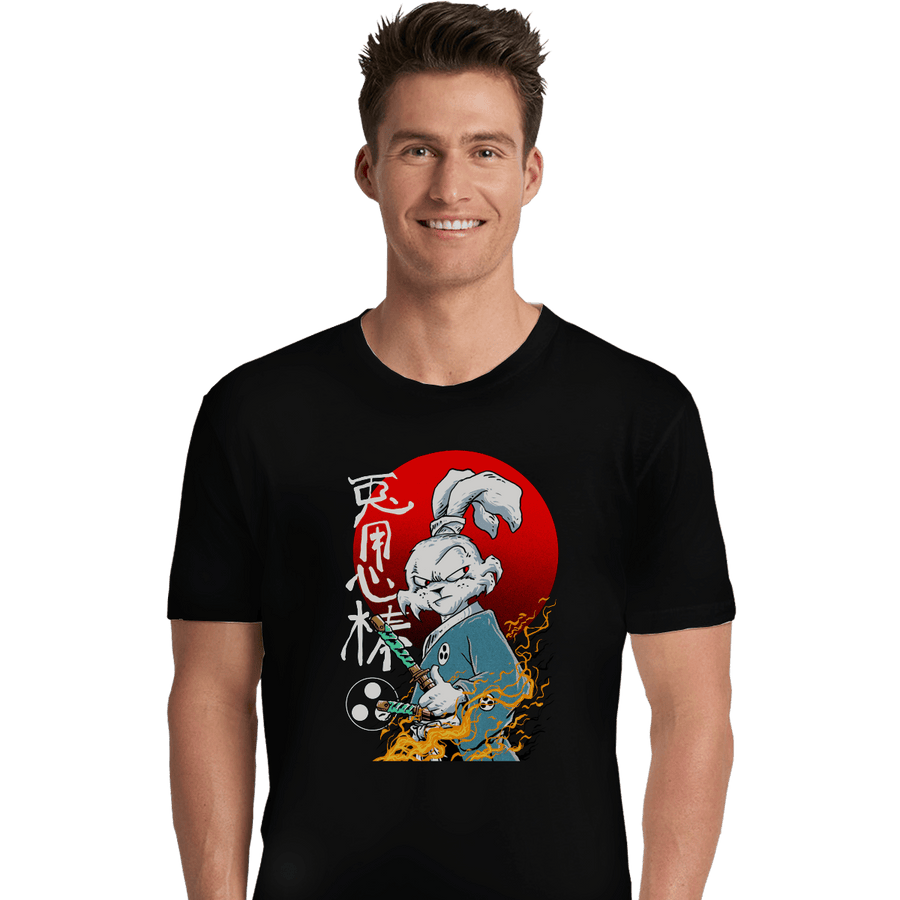 Shirts Premium Shirts, Unisex / Small / Black Fighter Rabbit