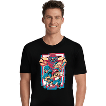 Load image into Gallery viewer, Daily_Deal_Shirts Premium Shirts, Unisex / Small / Black Retro Heroes
