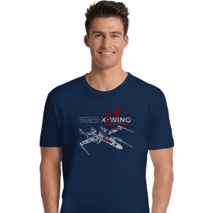 Shirts Premium Shirts, Unisex / Small / Navy T-65 X-Wing