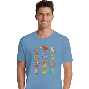 Shirts Premium Shirts, Unisex / Small / Powder Blue Diapers & Dragons