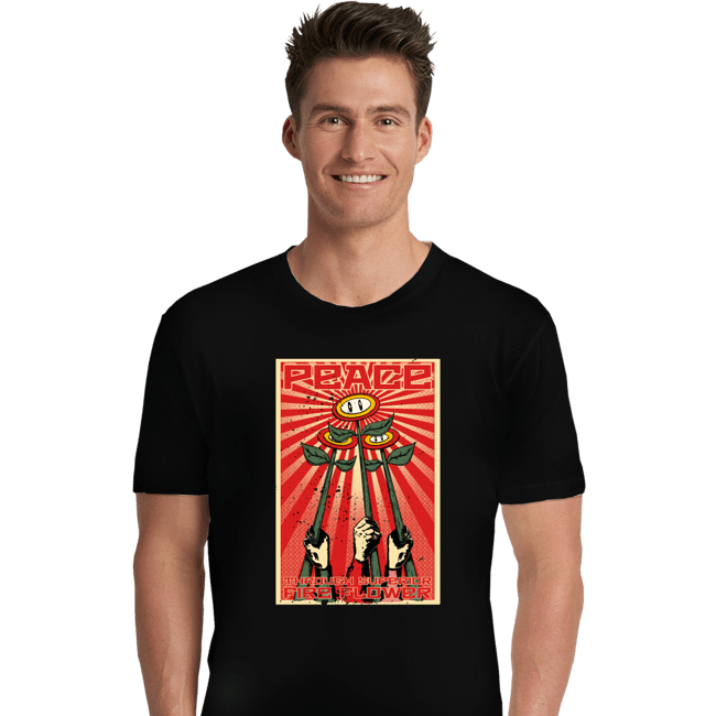 Shirts Premium Shirts, Unisex / Small / Black Superior Fire Flower