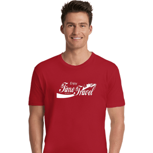 Shirts Premium Shirts, Unisex / Small / Red Enjoy Time Travel