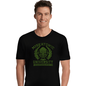 Shirts Premium Shirts, Unisex / Small / Black Miskatonic University