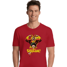Load image into Gallery viewer, Shirts Premium Shirts, Unisex / Small / Red SHAZAM
