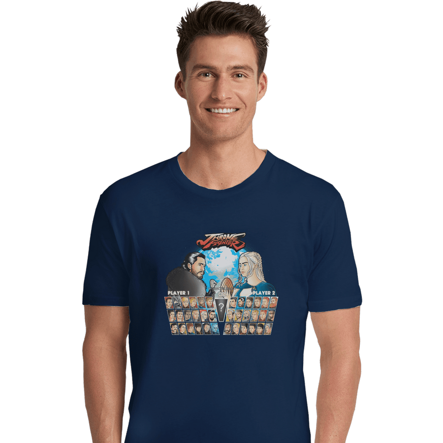 Shirts Premium Shirts, Unisex / Small / Navy Throne Fighter
