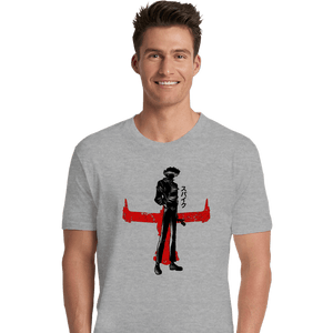 Shirts Premium Shirts, Unisex / Small / Sports Grey Crimson Cowboy