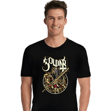 Load image into Gallery viewer, Shirts Premium Shirts, Unisex / Small / Black Alien In Gold
