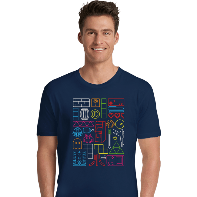 Daily_Deal_Shirts Premium Shirts, Unisex / Small / Navy Nostalgic Doodles
