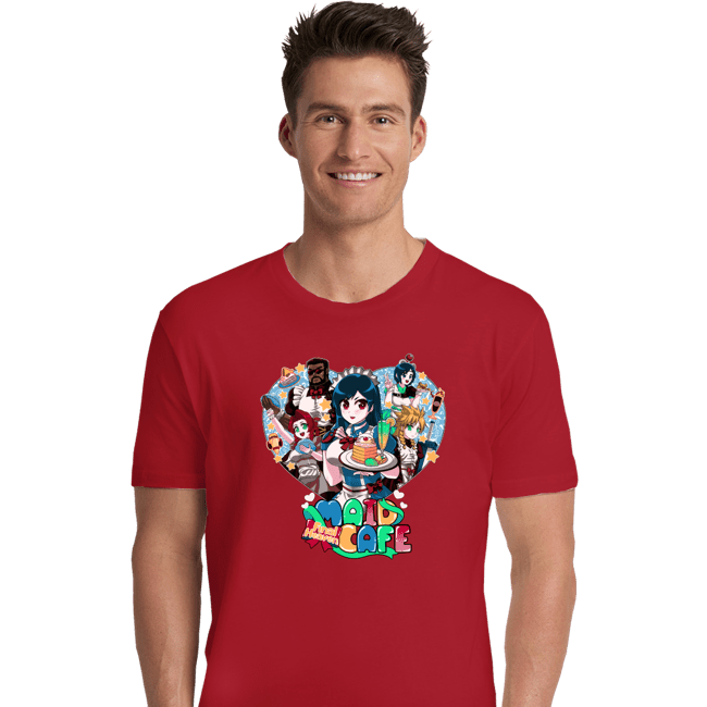 Shirts Premium Shirts, Unisex / Small / Red Final Heaven Maid Cafe