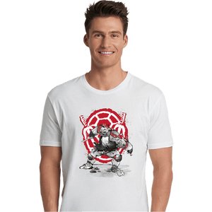 Daily_Deal_Shirts Premium Shirts, Unisex / Small / White Raphael Sumi-e