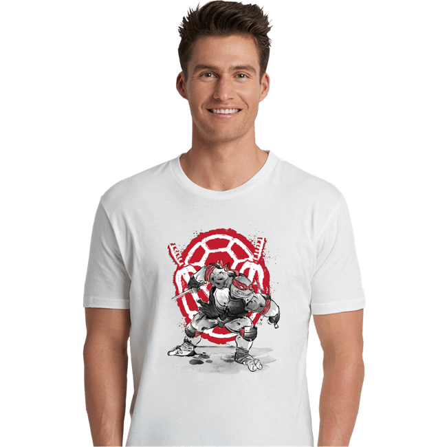 Daily_Deal_Shirts Premium Shirts, Unisex / Small / White Raphael Sumi-e