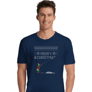 Shirts Premium Shirts, Unisex / Small / Navy Stealing Christmas