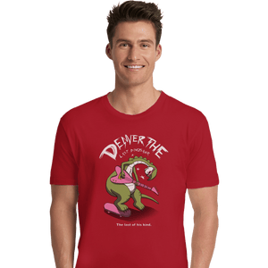 Shirts Premium Shirts, Unisex / Small / Red Last Dinosaur Vs The World