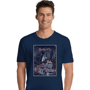 Shirts Premium Shirts, Unisex / Small / Navy Visit Hogwarts