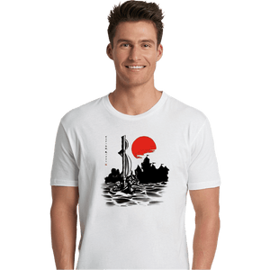 Shirts Premium Shirts, Unisex / Small / White Red Sun Hero