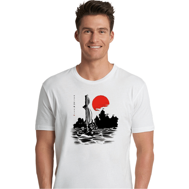 Shirts Premium Shirts, Unisex / Small / White Red Sun Hero