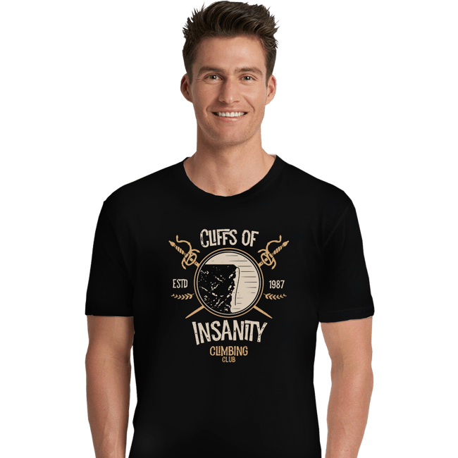 Daily_Deal_Shirts Premium Shirts, Unisex / Small / Black Cliffs Of Insanity Climbing Club