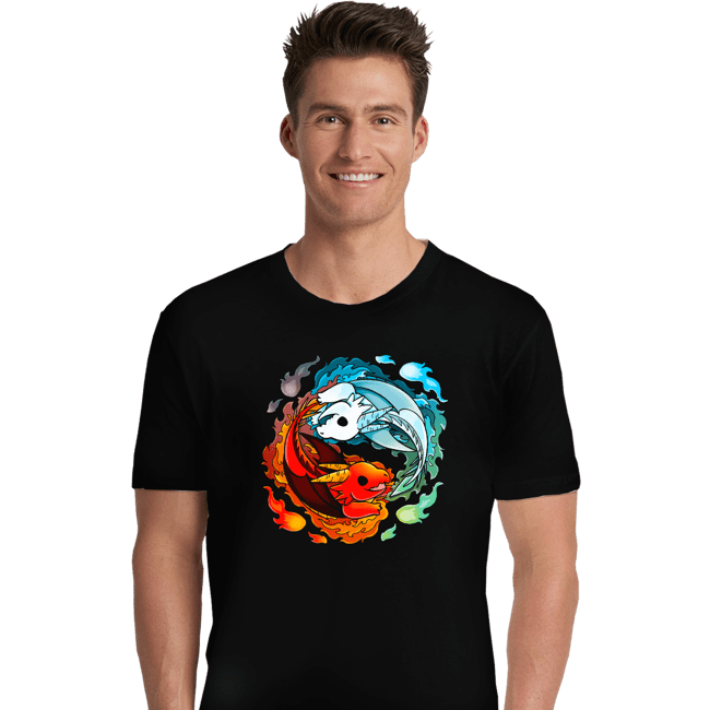 Shirts Premium Shirts, Unisex / Small / Black Dragons of Fire And Water