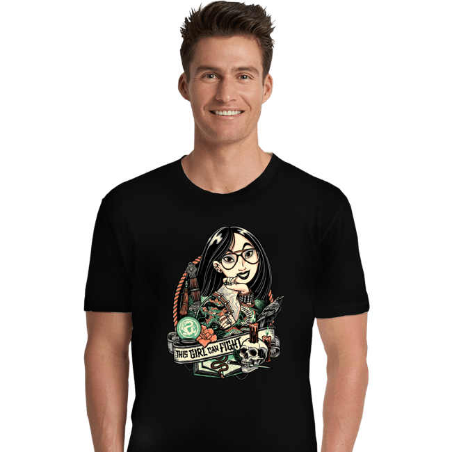 Secret_Shirts Premium Shirts, Unisex / Small / Black This Girl Can Fight!