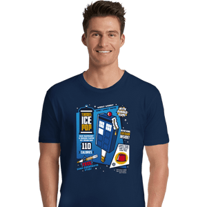 Shirts Premium Shirts, Unisex / Small / Navy Tardis Ice Pop