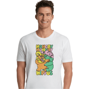 Secret_Shirts Premium Shirts, Unisex / Small / White Hangry Hippos