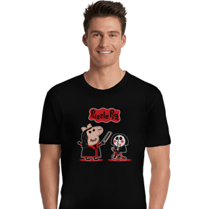 Shirts Premium Shirts, Unisex / Small / Black Puzzle Pig