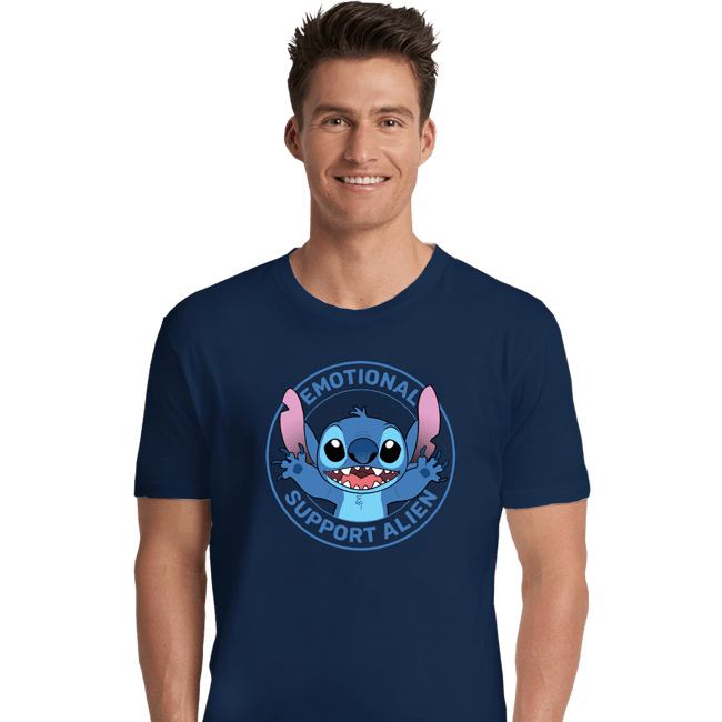 Secret_Shirts Premium Shirts, Unisex / Small / Navy Emotional Support Alien